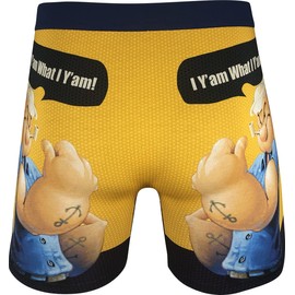 Good Luck Undies Men's Popeye, I Y'am What I Y'am! Boxer Brief Underwear, Medium