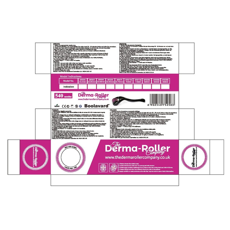 Derma Roller Boolavard® TM + Free Travel Folder - Derma