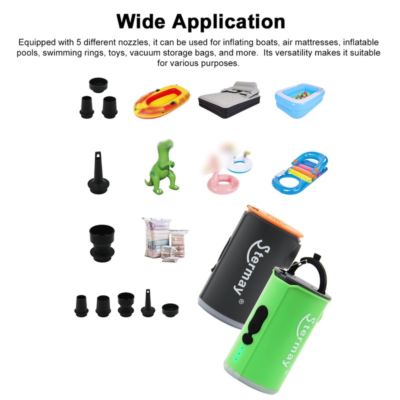 Cordless Air Pump Portable Electric Air Compressor Inflation & Deflation