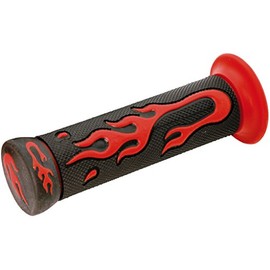 1 Pair of Handlebar Grips Motorcycle Gum Flames Handlebar 22 mm