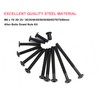 cSeao 114Pcs M6 Black Flat Head Allen Bolt Joint Connecting