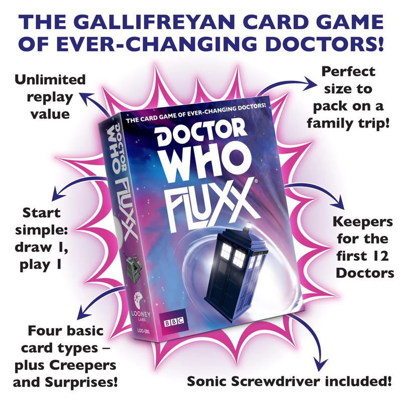 Looney Labs Doctor Who Fluxx Card Game - Whovian Delight