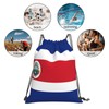 GDUUASB Cute Costa Rica Flag Drawstring Backpack Gym String Bag