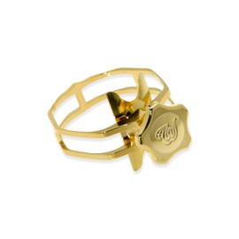 Theo Wanne Enlightened Saxophone Ligature with Premium Gold Finish for Soprano, Alto, Tenor & Baritone Mouthpieces - Innovative Design for Saxophone and Clarinet Players - Size EAW Pack of 1