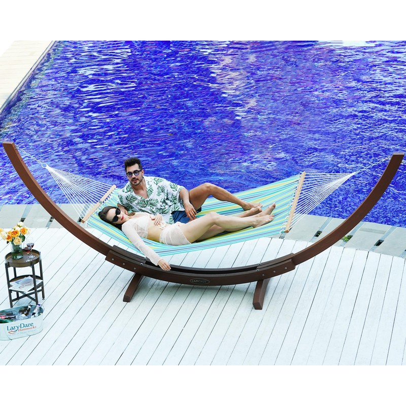 Lazy Daze Hammocks Quick Dry Hammock with Spreader Bar 2