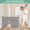 55 Inch Retractable Dog Gate Outdoor Scratch-Resistant Mesh Baby Gate
