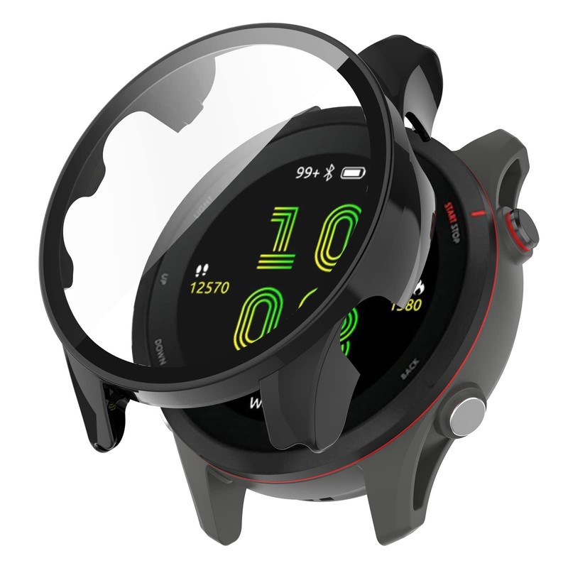 Protective Case Compatible with Garmin Forerunner 255 255-Music/255S 255S-Music Screen
