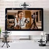 JOYHIAS Webcam with Ring Light Microphone - Streaming Web Camera,