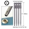 Bestgle 16pcs 1/4" Hex Shank 100mm/4 Inch Long Magnetic Screwdriver
