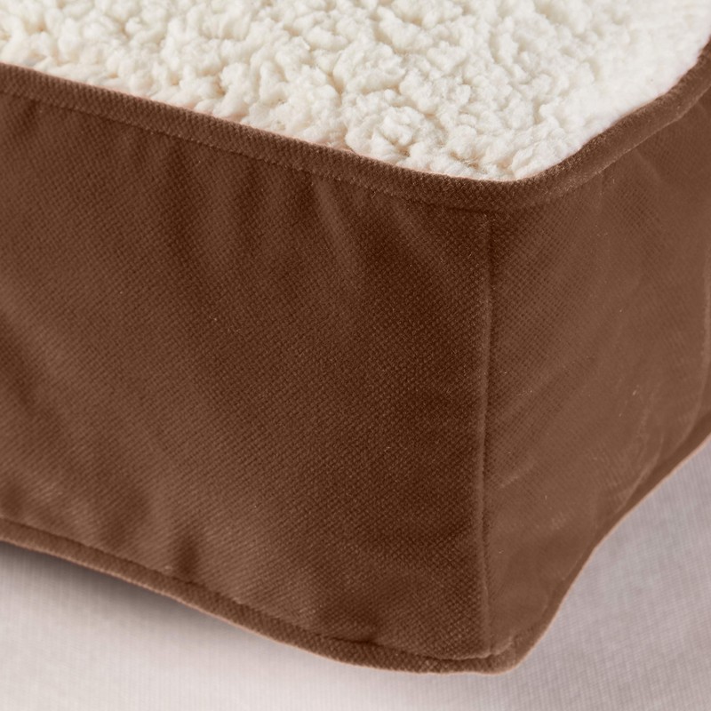 Happy Hounds Bella Orthopedic Rectangle Cat Bed, Latte
