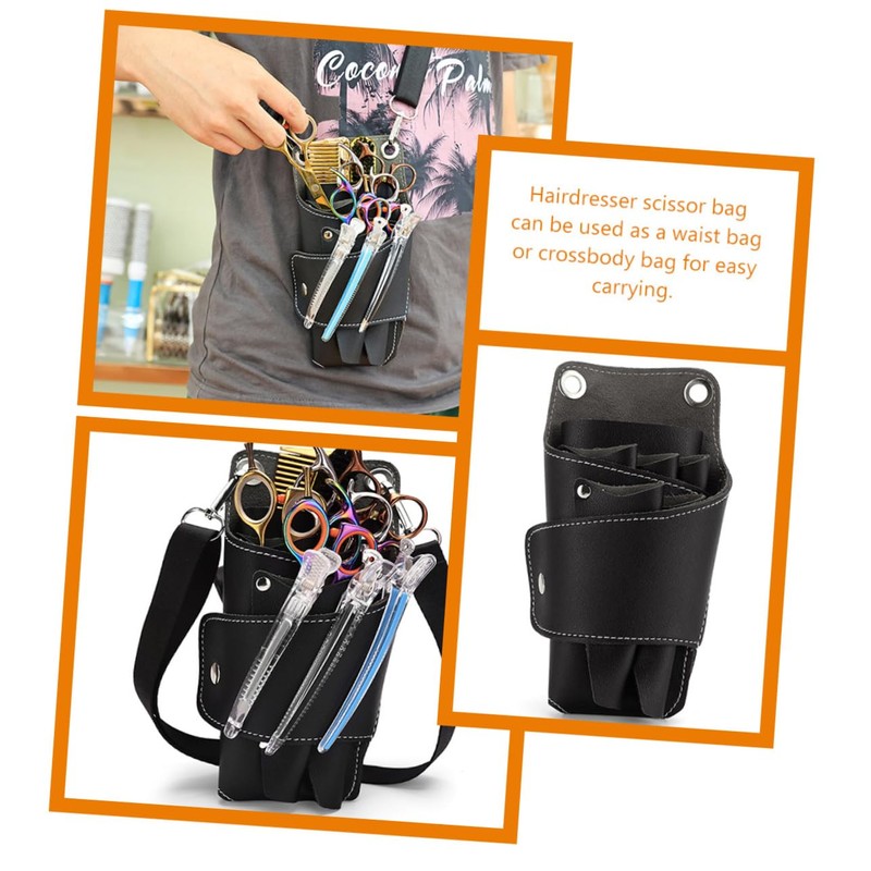 Healeved Scissor Tool Kit Hair Stylist Bag Pouch Professional Hairdressing