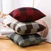 OTOSTAR Set of 2 Classic Buffalo Check Plaid Throw Pillow
