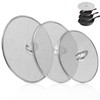3-Pack Splatter Screens for Frying Pan - Stainless Steel Grease