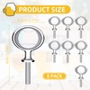 Ohiyoo Metal Bottle Opener Kits 8 Pack Blank Stainless Steel