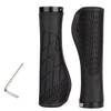 Loopunk Bicycle Handle Grips, Black, 1 Pair (2 Pieces) Set,