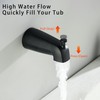 LIWEIKE Matte Black 2 Handle Shower Faucet Set, Wall Mount