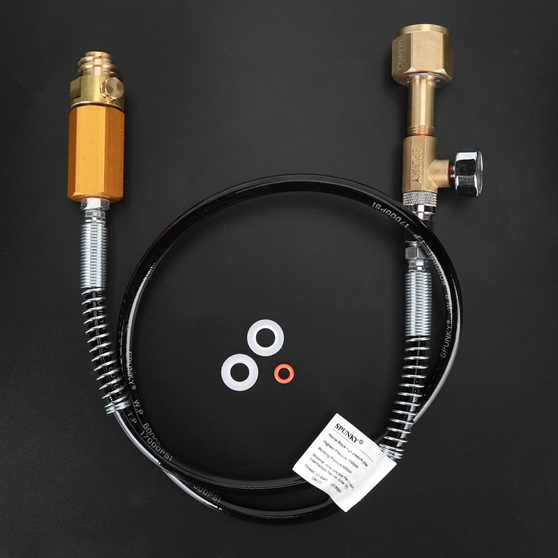Black High Pressure Soda Hose with 3000psi Meter Kit Accessories