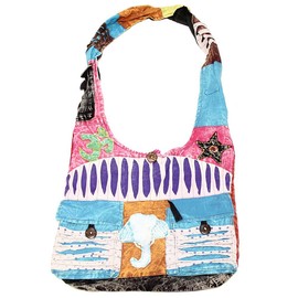 Bohemian Hippie Crossbody Shoulder Bag Sling Cotton Handmade Variety Patterns