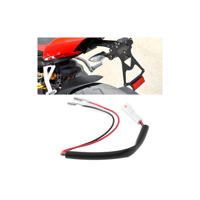 2 Pieces Motorcycle Adapter Cable JWPF to Bullet Plug Compatible