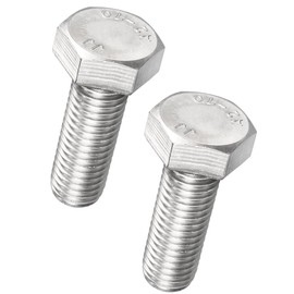 TA-VIGOR M14-2 x 40mm Hex Bolts, 304 Stainless Steel Fully Threaded Coarse Thread Machine Screws, Heavy Duty M14 Hex Bolts for Furniture, Equipment and DIY Repair 2Pcs