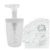 Kaworld Shampoo Dispenser White Diameter: Approx. 8.5cm, Height: 18.5cm