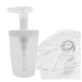 Kaworld Shampoo Dispenser White Diameter: Approx. 8.5cm, Height: 18.5cm