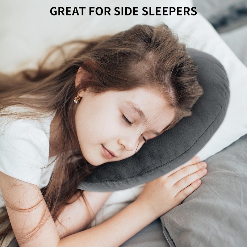 Ear Piercing Pillow with Removable Pillowcase, Adjustable Padding Side Sleeper