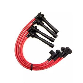 VMS RACING RED SPARK PLUG WIRES SET FOR HONDA CIVIC SOHC 1992 TO 2000