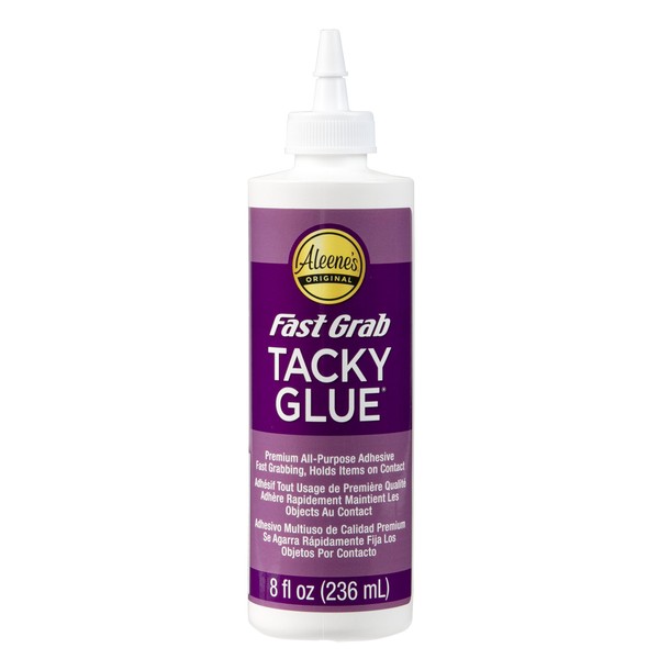 Aleene's 24964 Fast Grab Tacky Glue 8oz, 8-Ounce, 8 Ounce