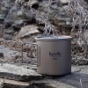Kuvik Titanium Pot with Lid 650ml (22 oz) - Ultralight