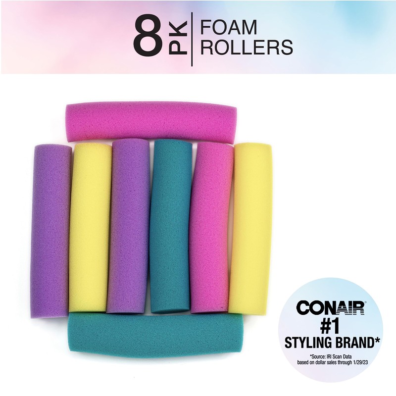 Conair Foam Hair Rollers -Heatless curls - Foam Rollers -