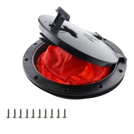 8Inch Hatch Kit, Deck Hatch with Waterproof Bag and Fasteners for Kayak Boat Fishing Rigging（Black）