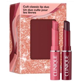 Clinique Almost Lipstick Cult Classic Lip Duo Black Honey & Pink Honey Mini NEW