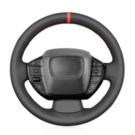 MEWANT Steering Wheel Covers for Toyota Prius VI (XW60) / Prius Prime / bZ4X / Subaru Solterra 2023-2024 Hand-Stitched Car Steering Wrap