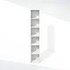 Furinno Luder 6-Tier Multipurpose Clothing & Closet Storage Organizer Shelf,