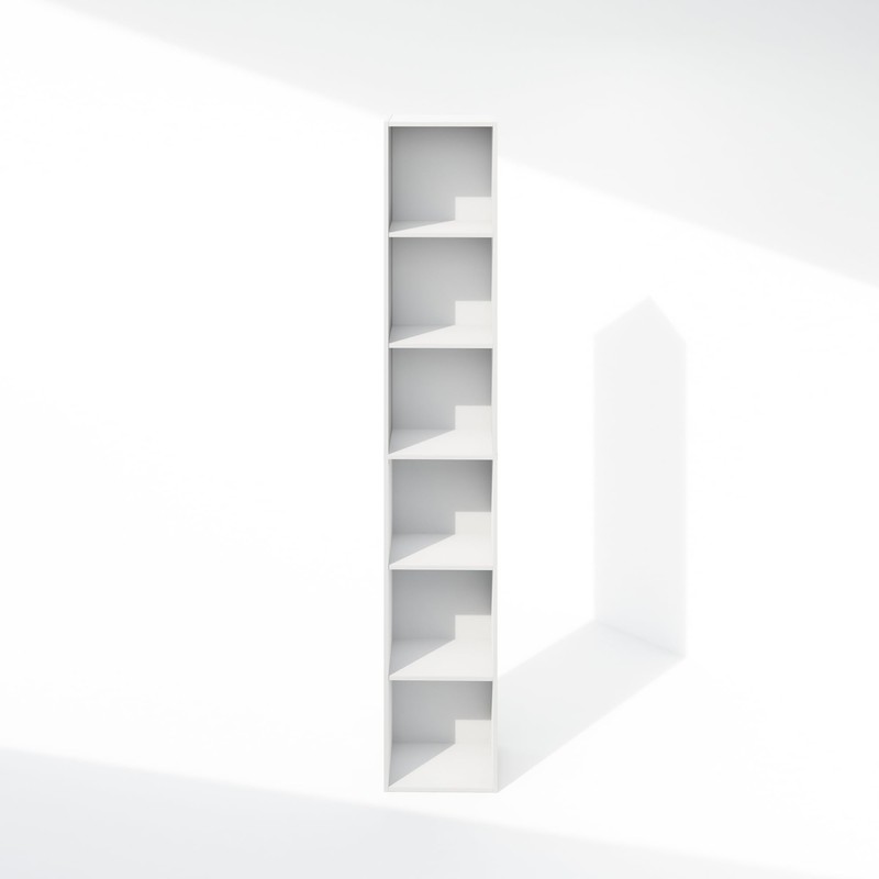 Furinno Luder 6-Tier Multipurpose Clothing & Closet Storage Organizer Shelf,