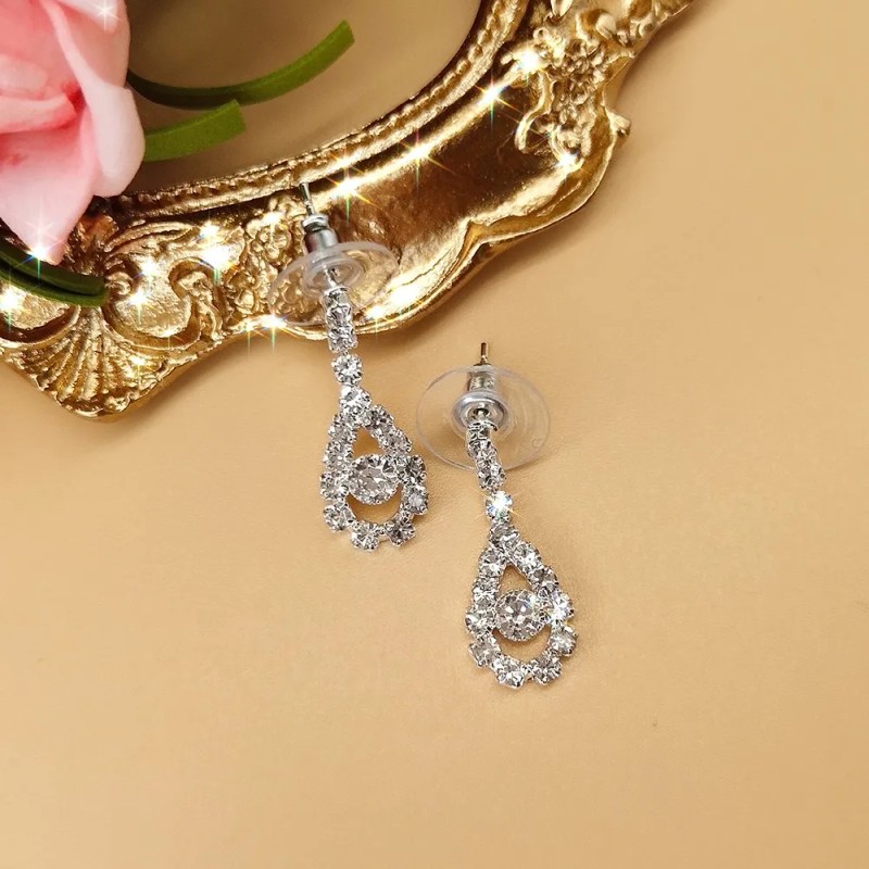 Aokun Kit Boda Sets De Joyeria Cristal Deco Mujer Collararete