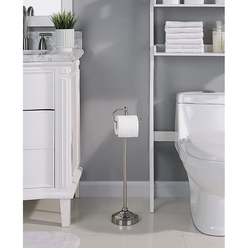 SunnyPoint Deluxe Free Standing Heavy Weighted Toilet Tissue Paper Roll