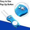 CVNRCLP 2-Pack Metal Foldable Golf Divot Repair Tool with Pop-Up