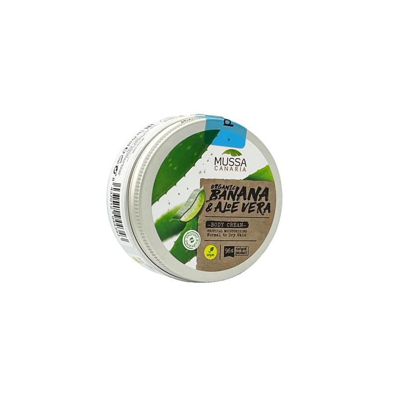 Mussa Canaria Vegan Aloe Vera Body Cream Travel Size 70ml