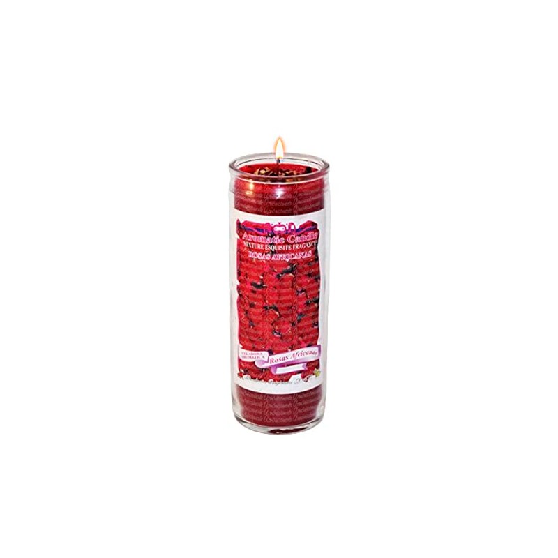 VELADORA DE ROSAS AFRICANAS | SENSUALIDAD, RECONCILIACIÓN, PASIÓN, VELA AROMÁTICA