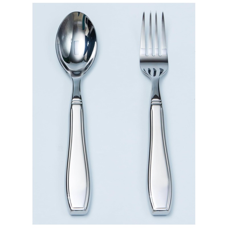 Weighted Utensils for Hand Tremors, Stainless Steel Silverware Set, Adaptive