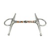 Equine Smile ES0103 Snaffle Bit Simple Broken with Copper Rollers
