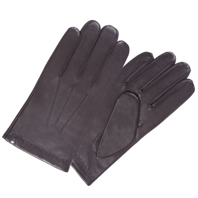 isotoner Women's Leather Gloves, brown