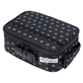 HarperLynn Smell Proof Travel Case - Cute Heart Print Odor Proof Bag and Container With Lock for Women - Formline Supply