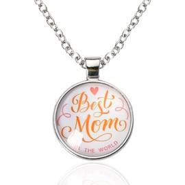 Best Mom Pendant Necklace for Women Mother Mothers Day Gifts for Women Mother Birthday Gift for Mother I Love You Gift for Mom from Son Daughter Mom in Law Thinking of You Pendant Necklaces Gift