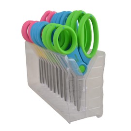 Westcott Soft Handle Kids Scissors, Assorted Colors, 5-Inch Pointed, 12 Pack (14874)