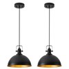 AMRUIPO 12 Inch Farmhouse Pendant Lights Kitchen Island Hanging Light