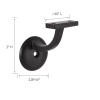 Design House 5-Pack Metal Jumbo Hand Rail Bracket in Matte