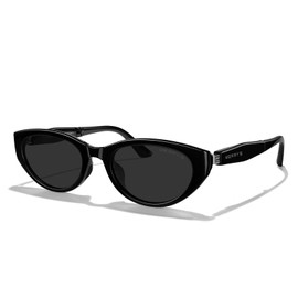 MERRY'S Folding Sunglasses Retro Vintage Narrow Cat Eye Sunglasses for Women Men with Case S6189